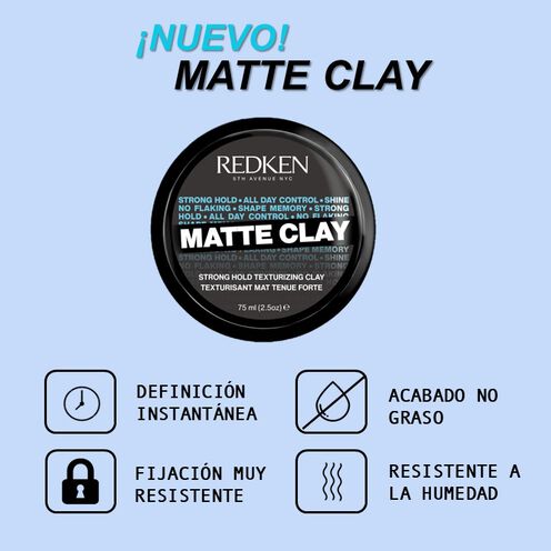 Cera de peinado Matte Clay - Total haircare y styling By Redken | L'Oréal Partner Shop