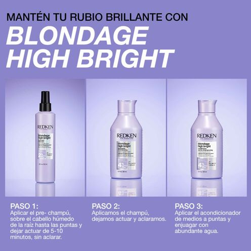 Champú Blondage High Bright - Total haircare y styling By Redken | L'Oréal Partner Shop
