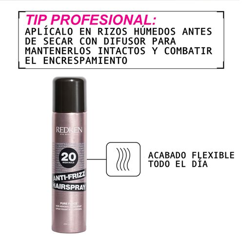 Spray de fijación Anti-Frizz Hairspray / Pure Force 20 - Hairsprays By Redken | L'Oréal Partner Shop