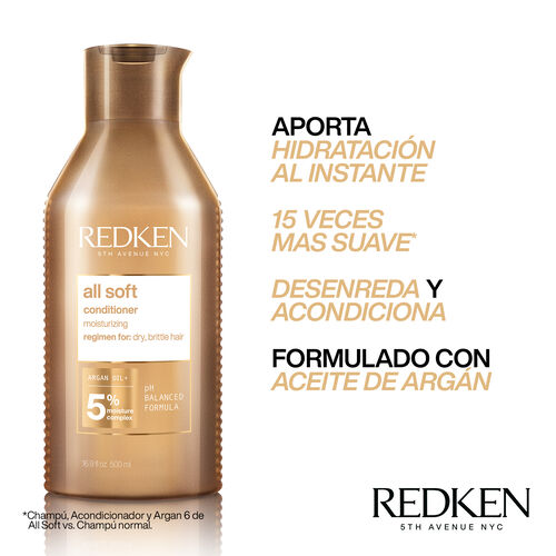 Acondicionador All Soft - Coloraci&oacute;n & Haircare by Redken | L'Or&eacute;al Partner Shop