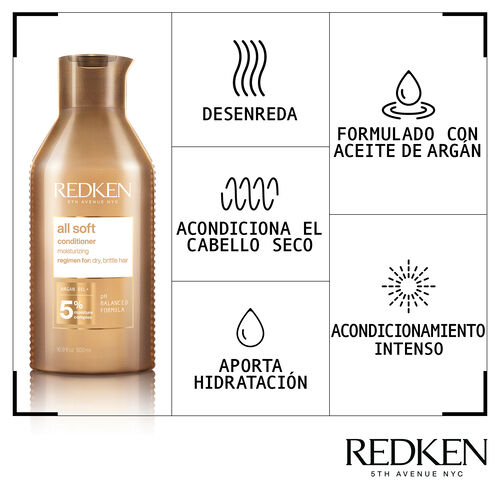 Acondicionador All Soft - Coloraci&oacute;n & Haircare by Redken | L'Or&eacute;al Partner Shop