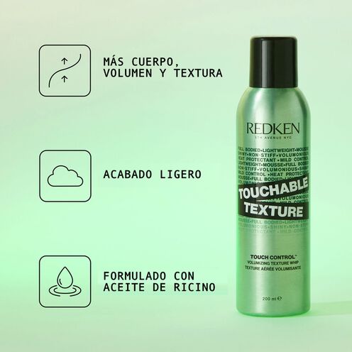 Espuma texturizante y voluminizadora Touchable Texture - Reventa + Styling By Redken | L'Oréal Partner Shop