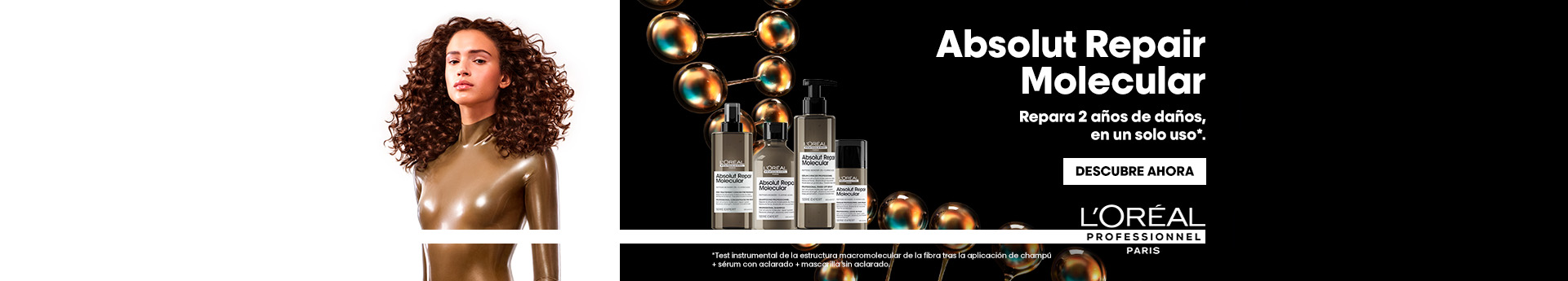 Banner home Absolute Repair Molecular | L'Oréal Partner Shop